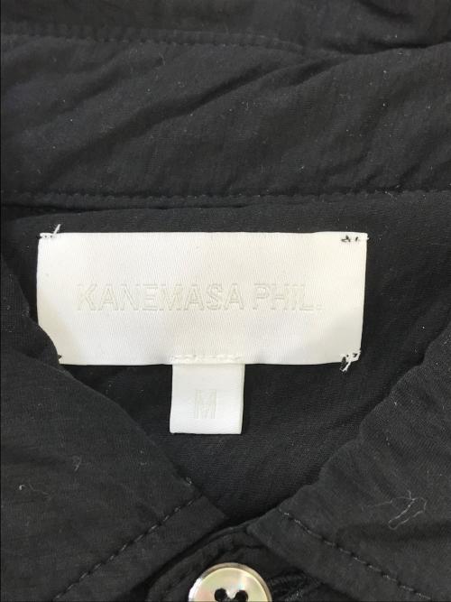 KANEMASA PHIL.（カネマサフィル）KANEMASA PHIL. (カネマサフィル) 46G Artisan S/S Shirt ブラック サイズ:Mの古着・服飾アイテム