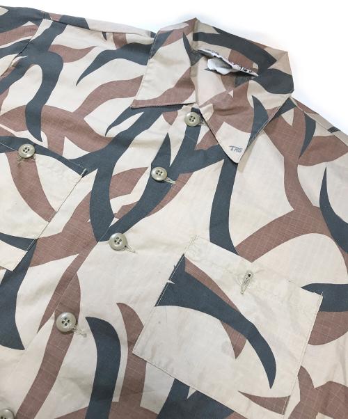 ASAT（アサット）ASAT (アサット) トライバルカモ柄シャツ ブラウン サイズ:Lの古着・服飾アイテム