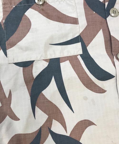 ASAT（アサット）ASAT (アサット) トライバルカモ柄シャツ ブラウン サイズ:Lの古着・服飾アイテム