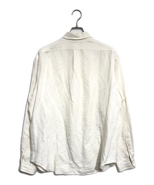 RALPH LAUREN（ラルフローレン）RALPH LAUREN (ラルフローレン) ボタンダウンリネンシルクシャツ ホワイト サイズ:Lの古着・服飾アイテム