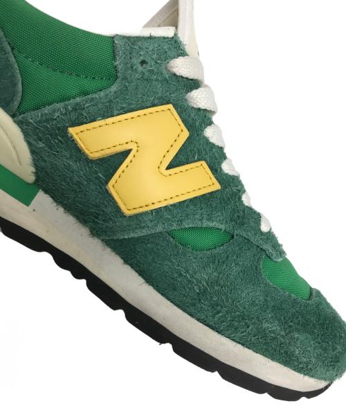 NEW BALANCE（ニューバランス）NEW BALANCE (ニューバランス) ローカットスニーカー グリーン サイズ:US10.5/UK10/EU44.5/CM28.5の古着・服飾アイテム
