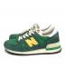 NEW BALANCE (ニューバランス) ローカットスニーカー グリーン サイズ:US10.5/UK10/EU44.5/CM28.5：10000円