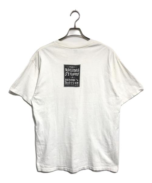 バンドTシャツ（バンドTシャツ）バンドTシャツ (バンドTシャツ) 90s THE ROLLING STONES(ローリングストーンズ) バンドTシャツ ホワイト サイズ:XLの古着・服飾アイテム