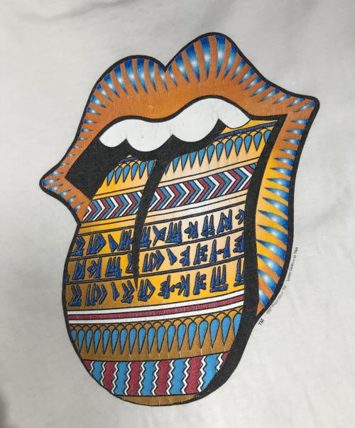 バンドTシャツ（バンドTシャツ）バンドTシャツ (バンドTシャツ) 90s THE ROLLING STONES(ローリングストーンズ) バンドTシャツ ホワイト サイズ:XLの古着・服飾アイテム