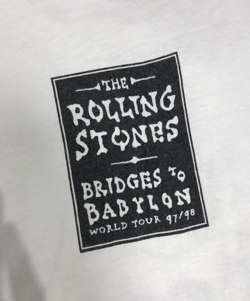バンドTシャツ（バンドTシャツ）バンドTシャツ (バンドTシャツ) 90s THE ROLLING STONES(ローリングストーンズ) バンドTシャツ ホワイト サイズ:XLの古着・服飾アイテム