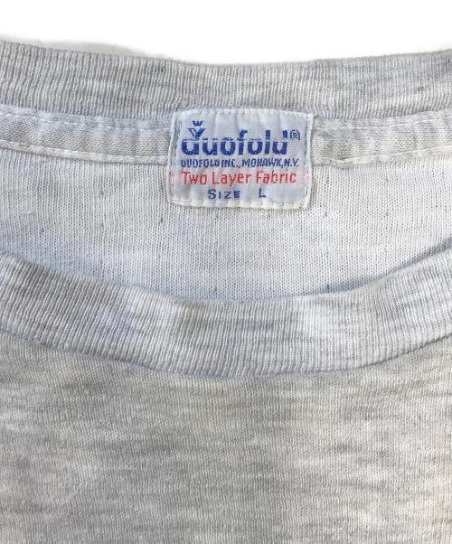 DUOFOLD（デュオフォールド）DUOFOLD (デュオフォールド) 2レイヤードカットソー グレー サイズ:Lの古着・服飾アイテム