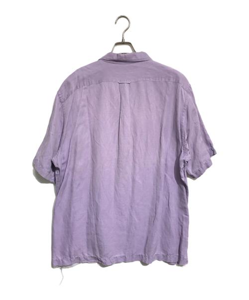 POLO RALPH LAUREN（ポロ・ラルフローレン）POLO RALPH LAUREN (ポロ・ラルフローレン) リネンシルクオープンカラーシャツ パープル サイズ:XLの古着・服飾アイテム