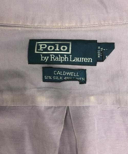 POLO RALPH LAUREN（ポロ・ラルフローレン）POLO RALPH LAUREN (ポロ・ラルフローレン) リネンシルクオープンカラーシャツ パープル サイズ:XLの古着・服飾アイテム