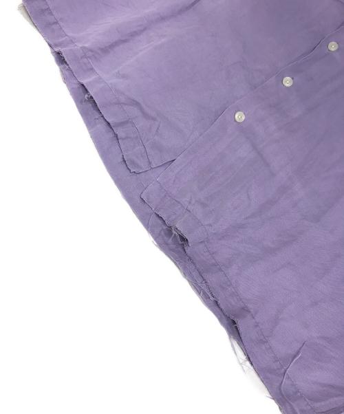 POLO RALPH LAUREN（ポロ・ラルフローレン）POLO RALPH LAUREN (ポロ・ラルフローレン) リネンシルクオープンカラーシャツ パープル サイズ:XLの古着・服飾アイテム