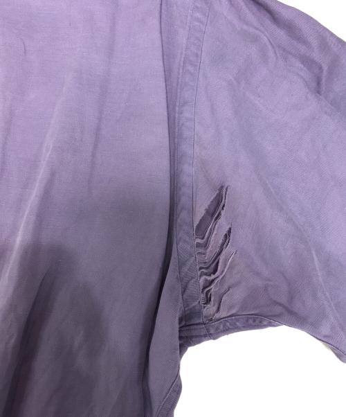 POLO RALPH LAUREN（ポロ・ラルフローレン）POLO RALPH LAUREN (ポロ・ラルフローレン) リネンシルクオープンカラーシャツ パープル サイズ:XLの古着・服飾アイテム