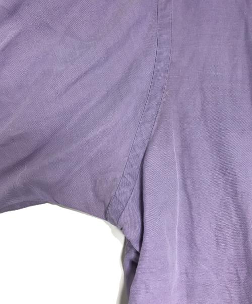 POLO RALPH LAUREN（ポロ・ラルフローレン）POLO RALPH LAUREN (ポロ・ラルフローレン) リネンシルクオープンカラーシャツ パープル サイズ:XLの古着・服飾アイテム