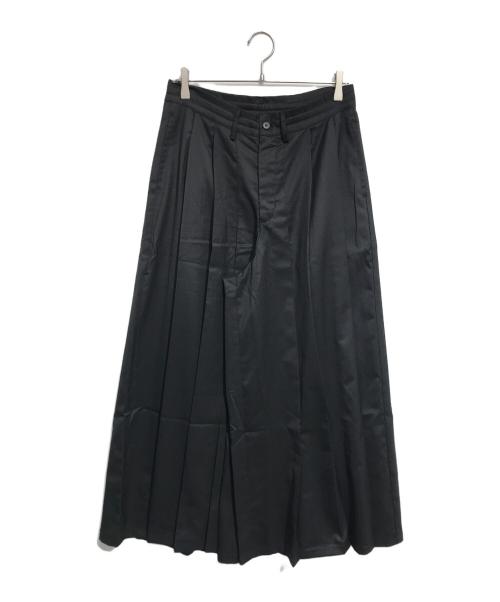 NOT CONVENTIONAL（ノットコンヴェンショナル）NOT CONVENTIONAL (ノットコンヴェンショナル) プリーツ袴パンツ ブラック サイズ:1の古着・服飾アイテム