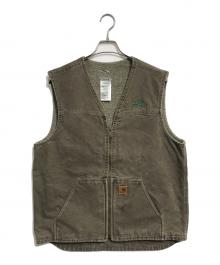 CarHartt（カーハート）の古着「裏ボアダックベスト」｜ベージュ