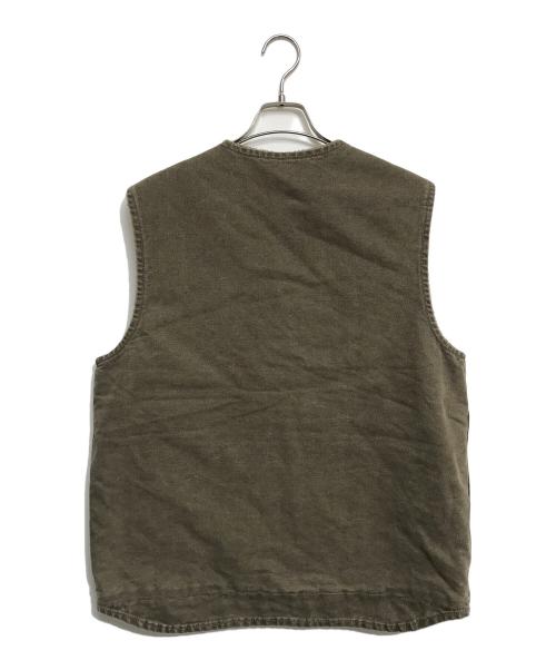 CarHartt（カーハート）CarHartt (カーハート) 裏ボアダックベスト ベージュ サイズ:Lの古着・服飾アイテム