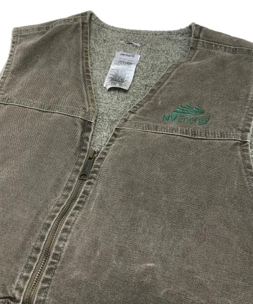 CarHartt（カーハート）CarHartt (カーハート) 裏ボアダックベスト ベージュ サイズ:Lの古着・服飾アイテム