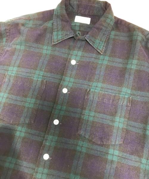 Viyella（ヴァイエラ）Viyella (ヴァイエラ) オープンカラーシャツ ネイビー サイズ:Lの古着・服飾アイテム