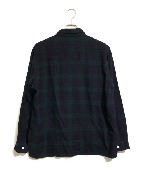 Viyella（ヴァイエラ）Viyella (ヴァイエラ) オープンカラーシャツ ネイビー サイズ:Lの古着・服飾アイテム