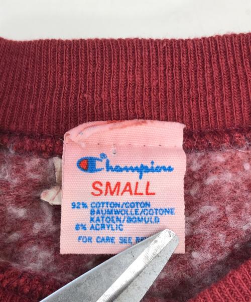Champion（チャンピオン）Champion (チャンピオン) ラグランスウェット レッド サイズ:Ｓの古着・服飾アイテム
