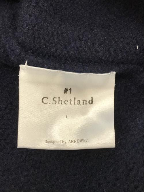 C.Shetland（シーシェットランド）C.Shetland (シーシェットランド) 田中さんのセーター ネイビー サイズ:Lの古着・服飾アイテム