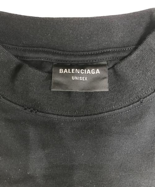 BALENCIAGA（バレンシアガ）BALENCIAGA (バレンシアガ) ダークウェーブプリントTシャツ ブラック サイズ:Lの古着・服飾アイテム