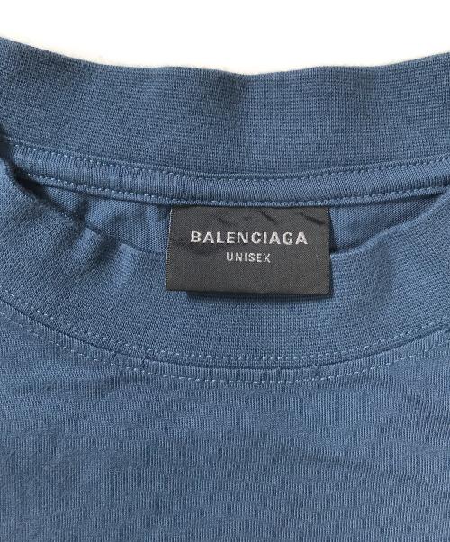 BALENCIAGA（バレンシアガ）BALENCIAGA (バレンシアガ) BBロゴ半袖Tシャツ ネイビー サイズ:Mの古着・服飾アイテム