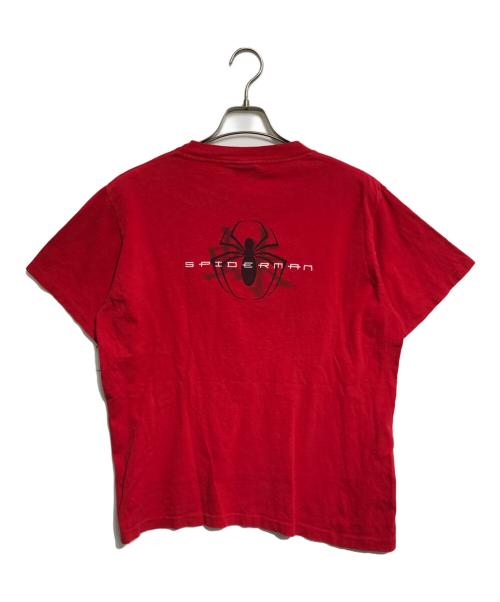 キャラクターTシャツ（キャラクターTシャツ）キャラクターTシャツ (キャラクターTシャツ) 00s SPIDERMAN(スパイダーマン) キャラクターTシャツ レッド サイズ:XLの古着・服飾アイテム