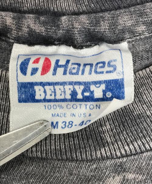 Hanes（ヘインズ）Hanes (ヘインズ) プリントTシャツ ブラック サイズ:Mの古着・服飾アイテム
