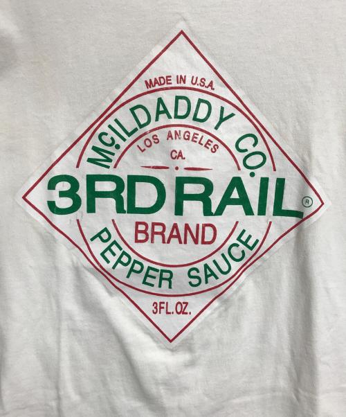 3rd Rail（サードレール）3rd Rail (サードレール) プリントTシャツ ホワイト サイズ:Lの古着・服飾アイテム