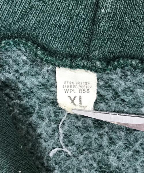 VINTAGE（ヴィンテージ）VINTAGE (ヴィンテージ) ラグランスリーブフーディ グリーン サイズ:XLの古着・服飾アイテム