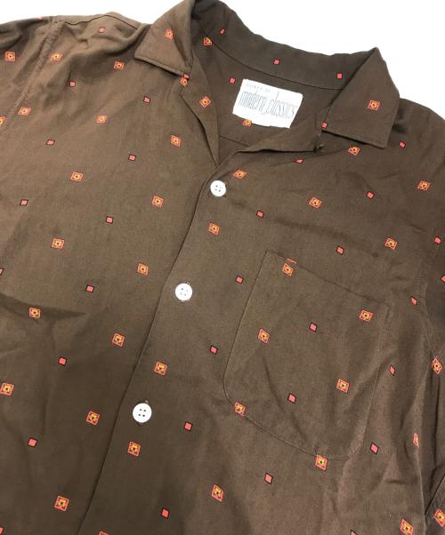 MODERN CLASSICS（モダン クラシックス）MODERN CLASSICS (モダン クラシックス) ヴィンテージレーヨンシャツ ブラウン サイズ:Sの古着・服飾アイテム