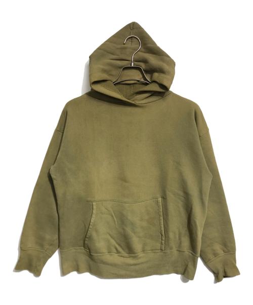 VINTAGE（ヴィンテージ）VINTAGE (ヴィンテージ) 裏地サーマルヴィンテージパーカー カーキ サイズ:表記なしの古着・服飾アイテム