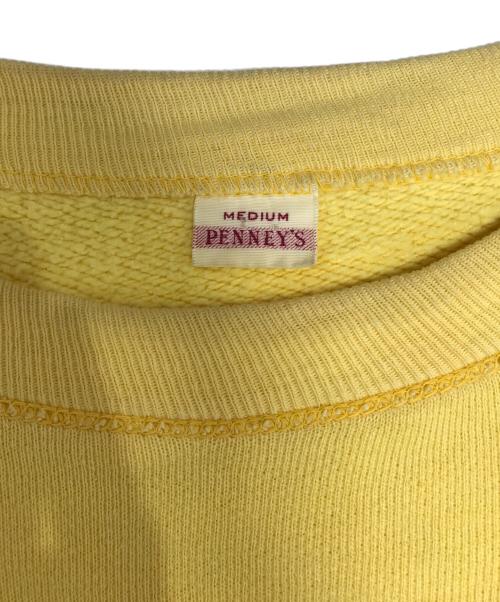 PENNEYS（ペニーズ）PENNEYS (ペニーズ) ラグランスリーブスウェット イエロー サイズ:MEDIUMの古着・服飾アイテム