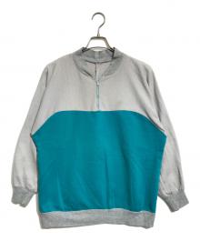 VINTAGE（ヴィンテージ）の古着「ヴィンテージハーフジップスウェット」｜グレー×ブルー