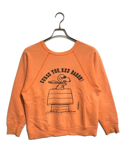 VINTAGE（ヴィンテージ）VINTAGE (ヴィンテージ) PEANUTS(ピーナッツ) キャラクタースウェット オレンジ サイズ:表記なしの古着・服飾アイテム