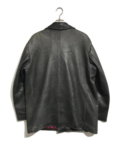 VINTAGE（ヴィンテージ）VINTAGE (ヴィンテージ) コルビジェレザージャケット ブラック サイズ:58の古着・服飾アイテム