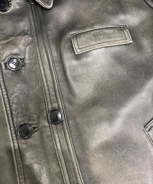 VINTAGE（ヴィンテージ）VINTAGE (ヴィンテージ) コルビジェレザージャケット ブラック サイズ:58の古着・服飾アイテム