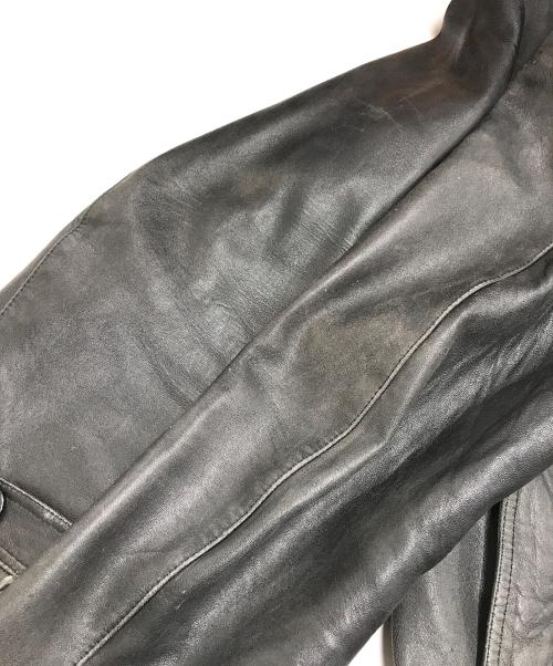 VINTAGE（ヴィンテージ）VINTAGE (ヴィンテージ) コルビジェレザージャケット ブラック サイズ:58の古着・服飾アイテム