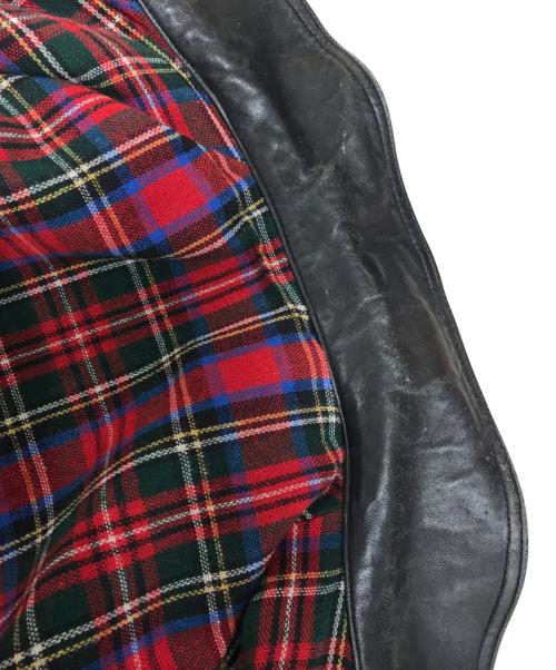 VINTAGE（ヴィンテージ）VINTAGE (ヴィンテージ) コルビジェレザージャケット ブラック サイズ:58の古着・服飾アイテム