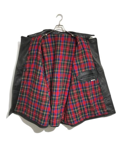 VINTAGE（ヴィンテージ）VINTAGE (ヴィンテージ) コルビジェレザージャケット ブラック サイズ:58の古着・服飾アイテム