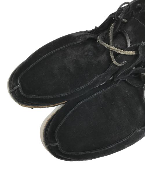 Saint Laurent Paris（サンローランパリ）Saint Laurent Paris (サンローランパリ) フリンジレザースウェードモカシン ブラック サイズ:表記なしの古着・服飾アイテム