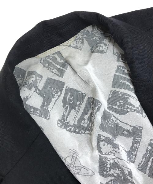Vivienne Westwood man（ヴィヴィアン ウェストウッド マン）Vivienne Westwood man (ヴィヴィアン ウェストウッド マン) ウールギャバセットアップ ブラック サイズ:50の古着・服飾アイテム