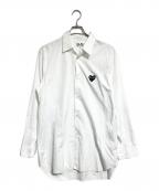 PLAY COMME des GARCONSプレイコムデギャルソン）の古着「ハートロゴシャツ」｜ホワイト