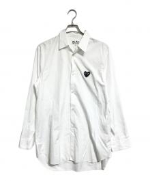 PLAY COMME des GARCONS（プレイコムデギャルソン）の古着「ハートロゴシャツ」｜ホワイト