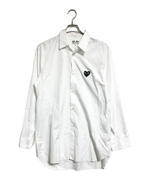 PLAY COMME des GARCONS（プレイコムデギャルソン）PLAY COMME des GARCONS (プレイコムデギャルソン) ハートロゴシャツ ホワイト サイズ:XLの古着・服飾アイテム