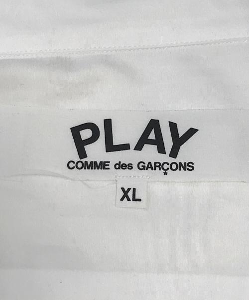PLAY COMME des GARCONS（プレイコムデギャルソン）PLAY COMME des GARCONS (プレイコムデギャルソン) ハートロゴシャツ ホワイト サイズ:XLの古着・服飾アイテム