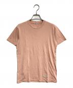 MIU MIUミュウミュウ）の古着「裾ロゴTシャツ」｜ピンク