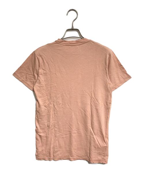MIU MIU（ミュウミュウ）MIU MIU (ミュウミュウ) 裾ロゴTシャツ ピンク サイズ:XSの古着・服飾アイテム