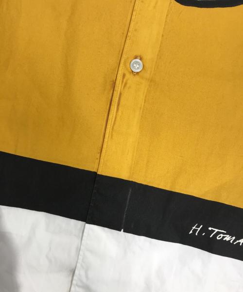 COMME des GARCONS HOMME PLUS（コムデギャルソンオムプリュス）COMME des GARCONS HOMME PLUS (コムデギャルソンオムプリュス) コラボプリント長袖シャツ ホワイト サイズ:Sの古着・服飾アイテム