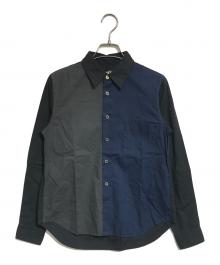 BLACK COMME des GARCONS（ブラックコムデギャルソン）の古着「3トーンシャツ」