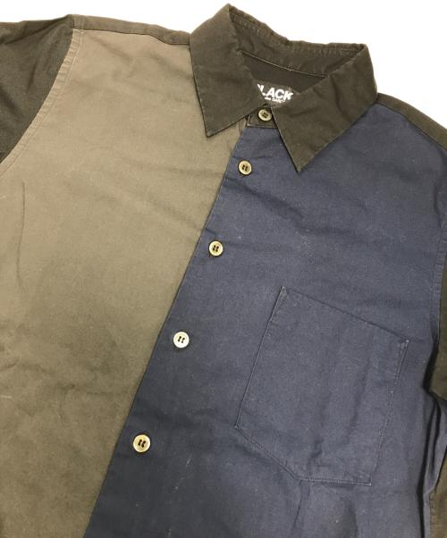 BLACK COMME des GARCONS（ブラックコムデギャルソン）BLACK COMME des GARCONS (ブラックコムデギャルソン) 3トーンシャツ サイズ:XSの古着・服飾アイテム